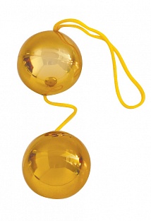 ШАРИКИ ВАГИНАЛЬНЫЕ "BALLS" золотые D 35 мм арт. EE-10097Z